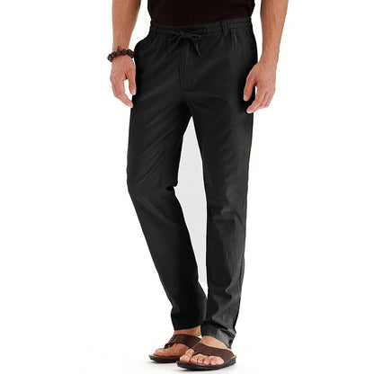 Men's Trousers Loose Oversized Track Pants Spring Summer Pants Mens Stretch Casual Slim Fit Elastic Waist Business Classic Trousers Male Black Gray